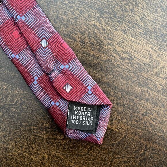 PURITAN Multi-Colored Tie 100% Silk - Picture 5 of 5